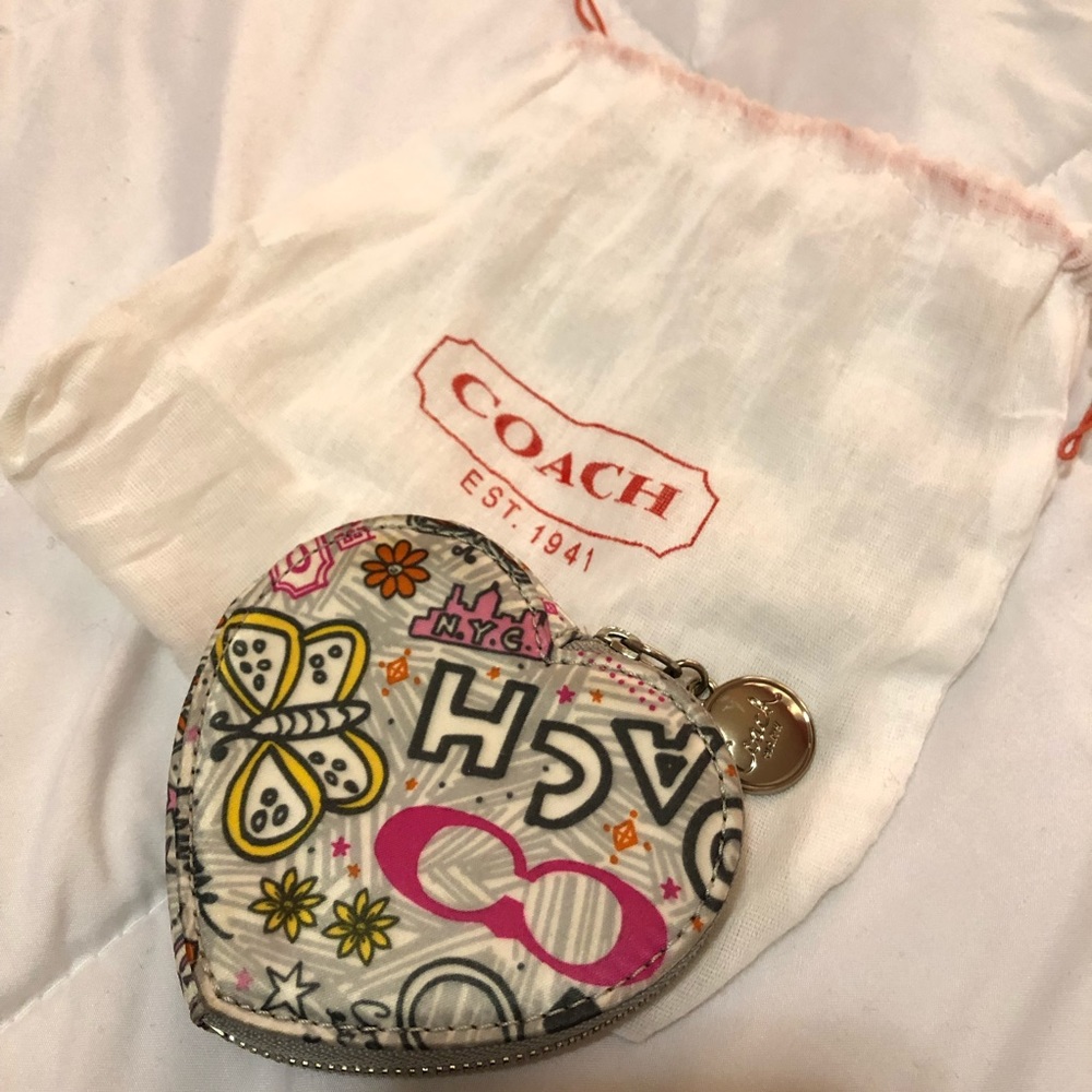 Coach Heart Coin Purse/Wallet